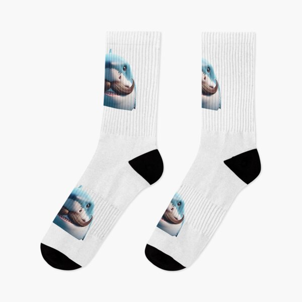 Item preview, Funny Stupid Mustache Shark designed and sold by VISIONSTURME.