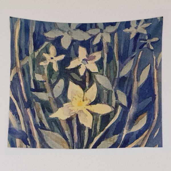 Item preview, Watecolor night blooming  designed and sold by ArtKseniia.