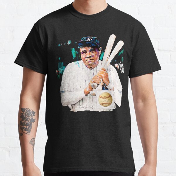 Vista previa del artículo con la obra «Babe Ruth: retrato icónico de la mayor leyenda del béisbol», diseñado y vendido por VintageVibes Co..