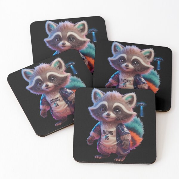 Item preview, Cute Raccoon Among us designed and sold by Krispystarfish.