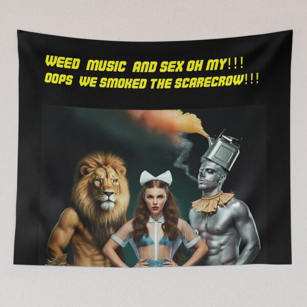 Item preview, Weed, Music, and Sex Oh My - Funny Pot designed and sold by JLEmporium.
