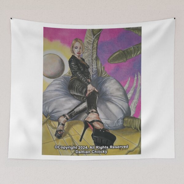 Item preview, Lady in Leather designed and sold by Red-Lip-Gallery.