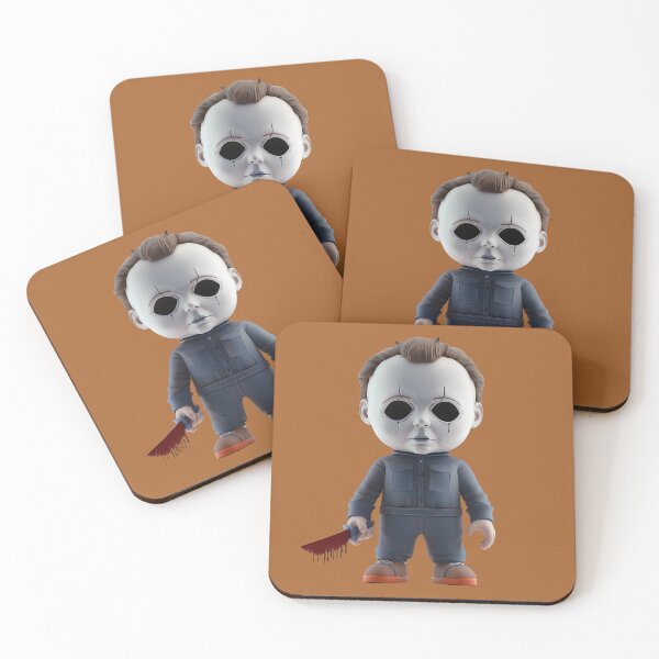 Item preview, Michael Myers from Halloween - Chibi Horror Villain with Bloody Knife Design designed and sold by Camera Crew.