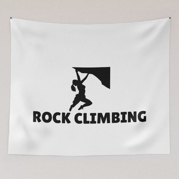Item preview, ROCK CLIMBING (FEMALE) - BLACK designed and sold by ArtsyCity.