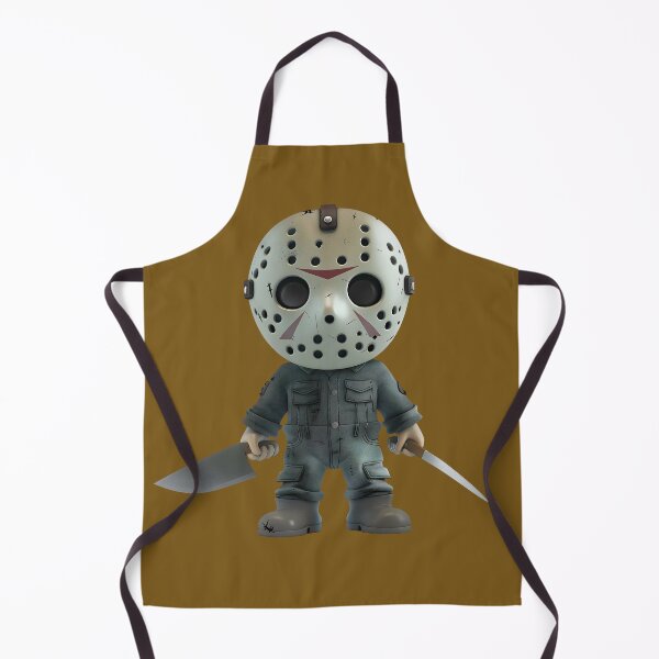 Item preview, Masked Jason Voorhees Horror Character with Knives Chibi Design designed and sold by Camera Crew.
