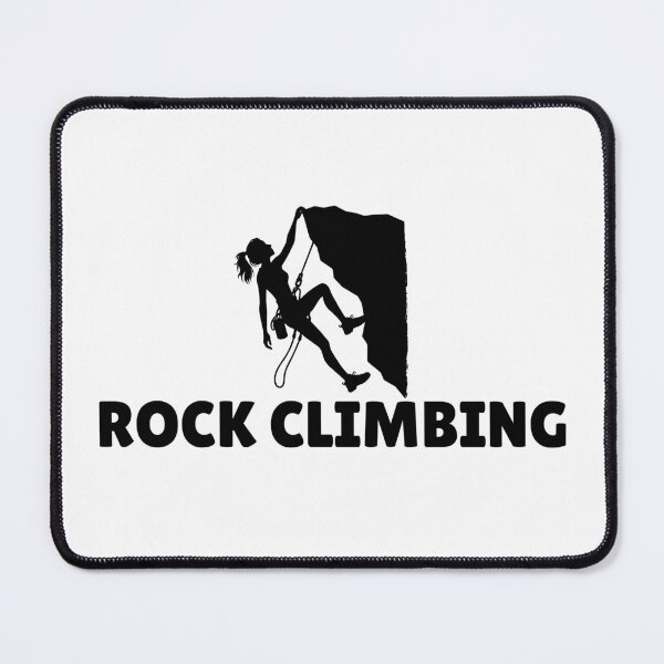 Item preview, ROCK CLIMBING (FEMALE2) - BLACK designed and sold by ArtsyCity.