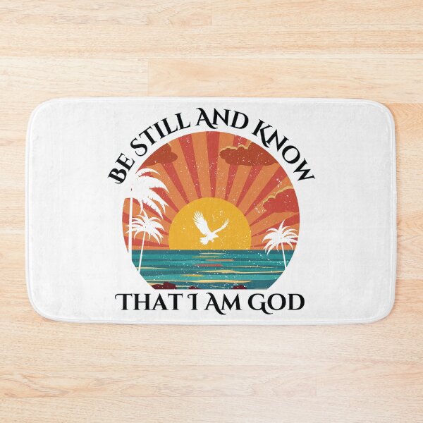 Item preview, Be Still And Know That I Am God, black font designed and sold by Redeemed365.