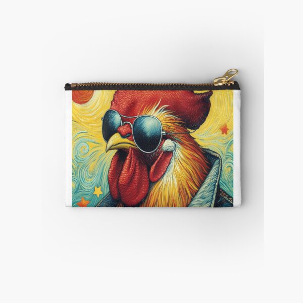 Item preview, Van .Gogh Rooster Wearing Sunglasses Retro Vintage Tee  designed and sold by VISIONSTURME.