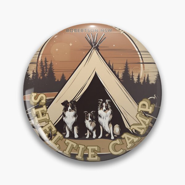 Item preview, Camping Shelties designed and sold by canineedaus.