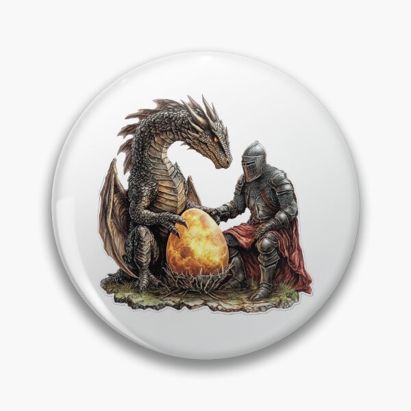 Item preview, Medieval Mother Dragon Guarding Egg With Knight designed and sold by FireRanger20.