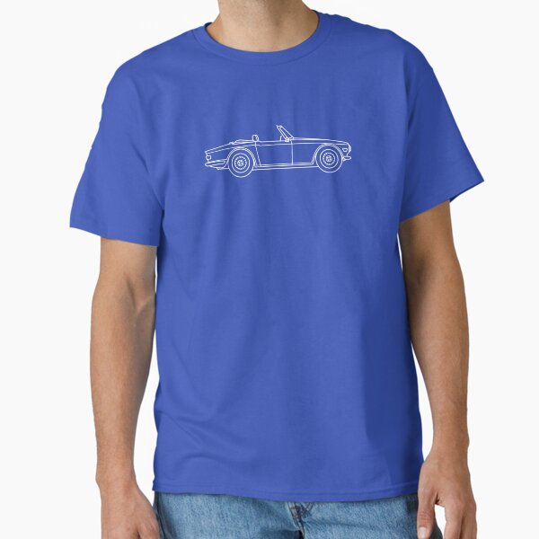 Triumph TR6 Line Drawing Outline - Classic British Sports Car Classic T-Shirt