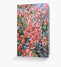 LET LIFE BE PASSIONATE LIKE SUMMER BOUGAINVILLEA Greeting Card