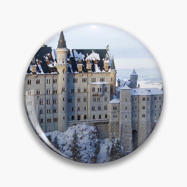 Item preview, Bavaria Castle in Winter Snow - 1920x1080 Photography designed and sold by Earth Nature Creations.