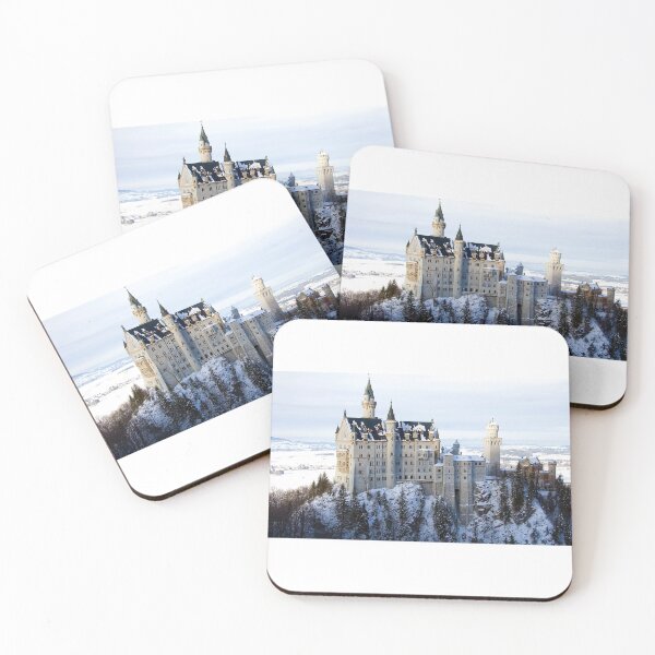 Item preview, Bavaria Castle in Winter Snow - 1920x1080 Photography designed and sold by Earth Nature Creations.