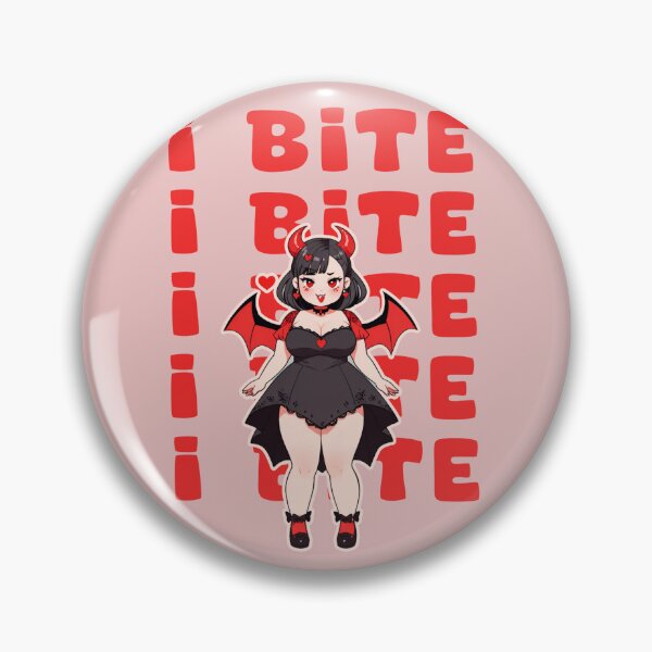 Item preview, I BITE CHUBBY VAMPIRE GIRL designed and sold by La Loca.