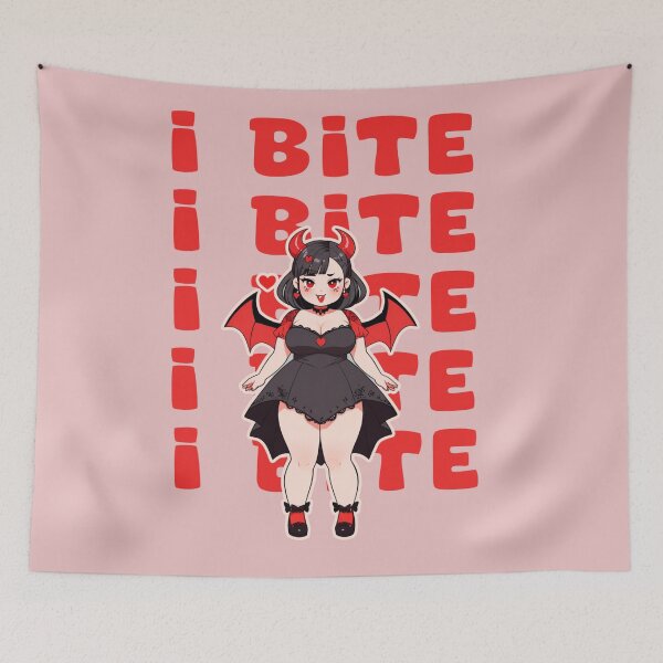 Item preview, I BITE CHUBBY VAMPIRE GIRL designed and sold by La Loca.
