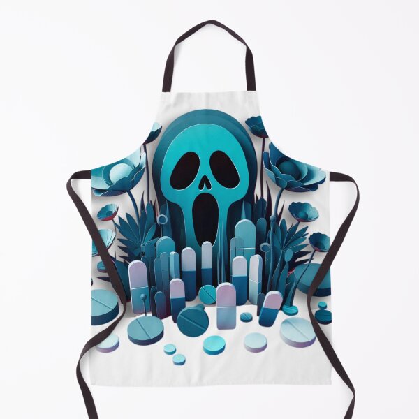 Item preview, Surreal Addiction Horror Poppy Opiate Drugs Pills Poppies Skull, Muerte Cemetery  designed and sold by SomniferumWars.