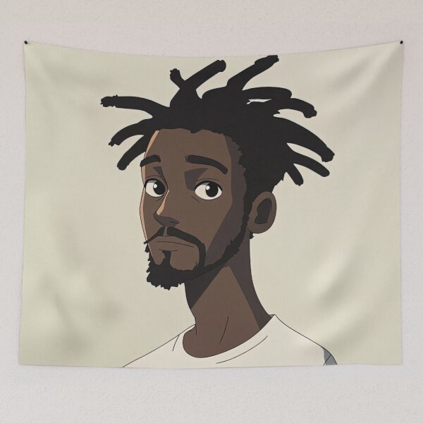 Item preview, Haitian man, portrait | Anime style designed and sold by ComicsFactory.