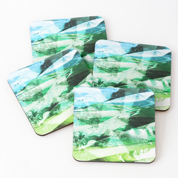 Item preview, Blue Green Abstract Aluminium Foil Photograph Layers designed and sold by lynnbowersart.