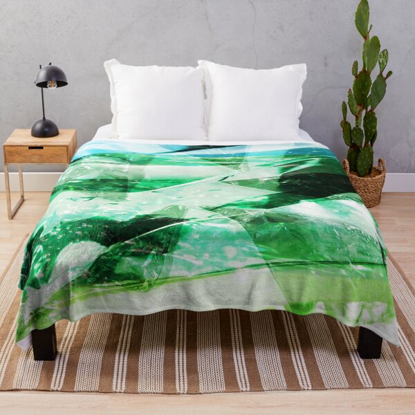 Item preview, Blue Green Abstract Aluminium Foil Photograph Layers designed and sold by lynnbowersart.
