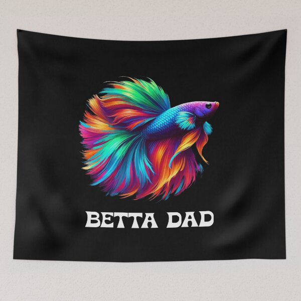 Item preview, Betta Dad - Vibrant Betta Fish for Proud Betta Lovers designed and sold by Victor Shadehorn.