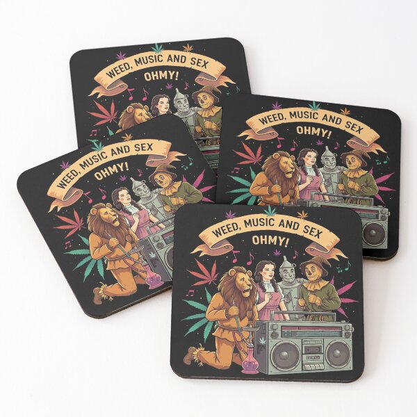 Item preview, Weed, Music, and Sex Oh My - Funny Marijuana designed and sold by JLEmporium.