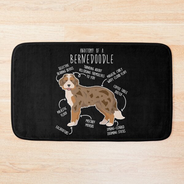 Item preview, Chocolate Merle Bernedoodle Dog Anatomy designed and sold by Clara Hollins.