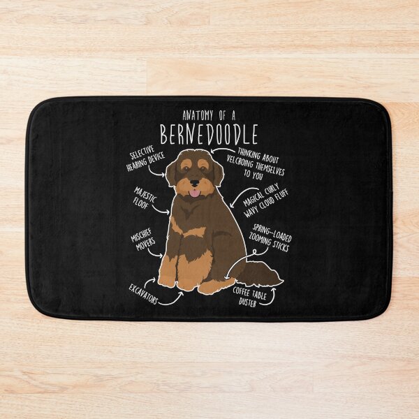 Item preview, Chocolate Phantom Bernedoodle Dog Anatomy designed and sold by Clara Hollins.