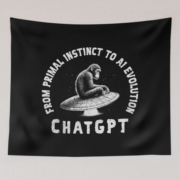 Item preview, From Primal Instinct To AI Evolution, Chat GPT designed and sold by A.I.  Took My Job!.