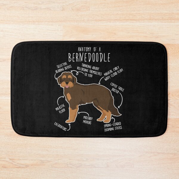 Item preview, Chocolate Phantom Bernedoodle Dog Anatomy designed and sold by Clara Hollins.