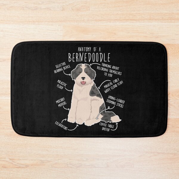 Item preview, Bernedoodle Parti Black Merle Dog Anatomy designed and sold by Clara Hollins.
