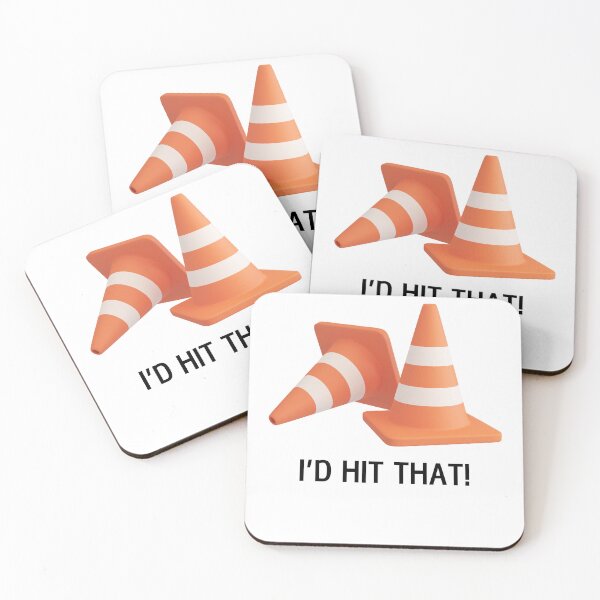 Item preview, I'd hit that traffic cone.  designed and sold by NicMacTees.