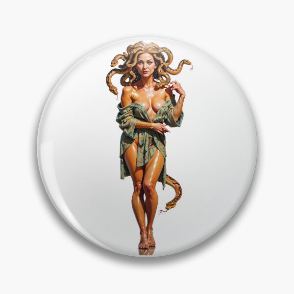 Item preview, Medusa in Bathrobe Pinup designed and sold by EliaShelley.