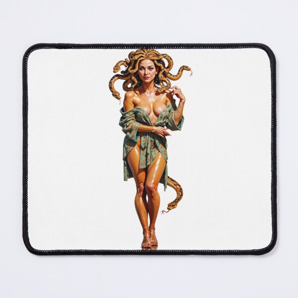 Item preview, Medusa in Bathrobe Pinup designed and sold by EliaShelley.