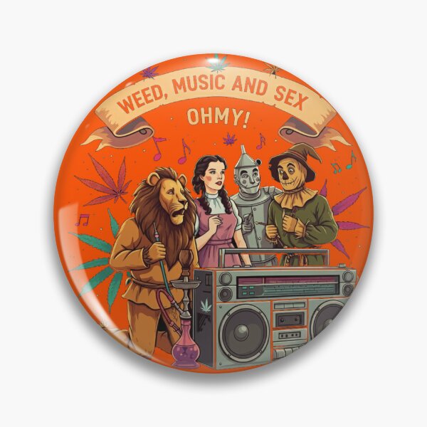 Item preview, Weed, Music, and Sex Oh My - Funny Marijuana designed and sold by JLEmporium.