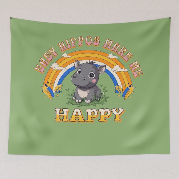 Item preview, Baby hippos make me happy designed and sold by NymeriaH.