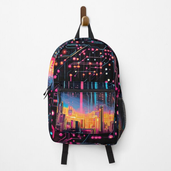 Item preview, Neon Circuit City: Futuristic Digital Metropolis designed and sold by Studio Axis.
