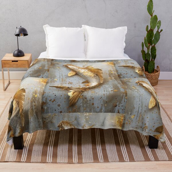 Item preview, Golden Koi Fish on White Background, Symbol of Prosperity designed and sold by Piotrek0001.