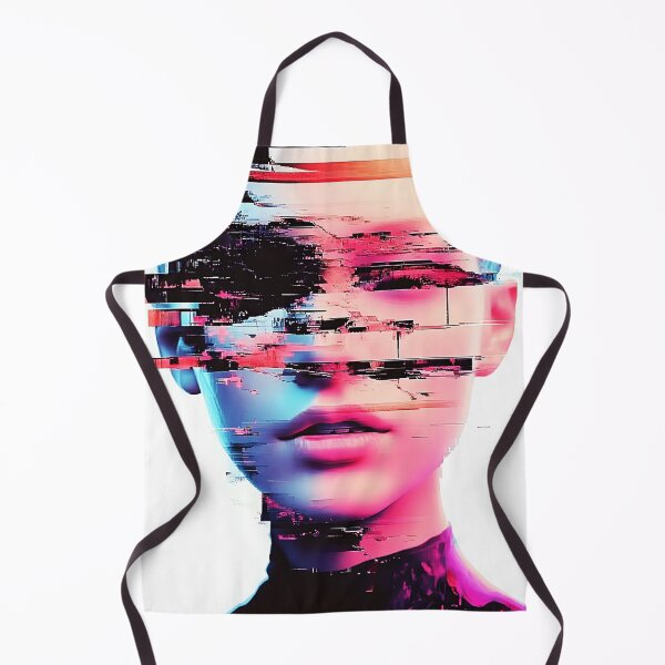 Item preview, Digital Glitch Portrait: Futuristic Face in Fragments designed and sold by Studio Axis.