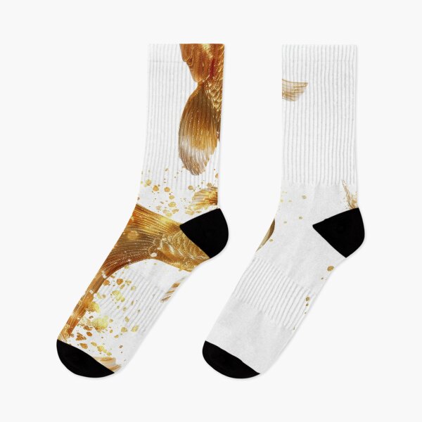 Item preview, Golden Koi Fish on White Background, Symbol of Prosperity designed and sold by Piotrek0001.