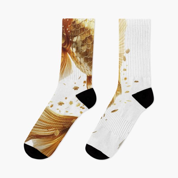 Item preview, Golden Koi Fish on White Background, Symbol of Prosperity designed and sold by Piotrek0001.