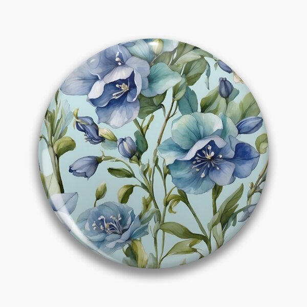 Item preview, Elegant Bluebells Watercolor designed and sold by Victoria Riabov.