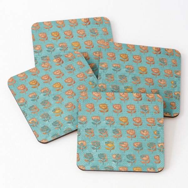 Item preview, Vintage Leather & Denim Wildflowers designed and sold by Jennifer  Lambein.
