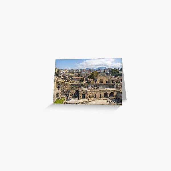 Item preview, Italy. Herculaneum. Ruins with Mount Vesuvius in the Background. designed and sold by vadim19.