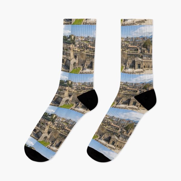 Item preview, Italy. Herculaneum. Ruins with Mount Vesuvius in the Background. designed and sold by vadim19.
