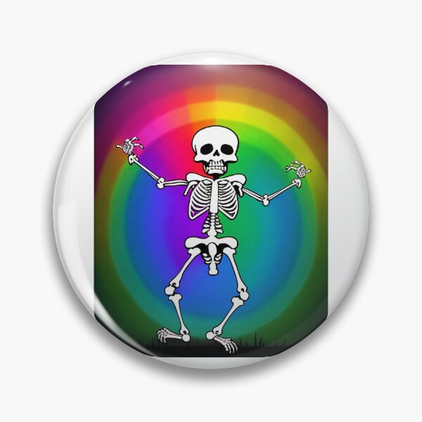 Item preview, Rainbow Skeleton - A Gift for the Goth in Your Life designed and sold by Sticking  With Us.