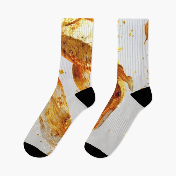 Item preview, Golden Koi Fish on White Background, Symbol of Prosperity designed and sold by Piotrek0001.