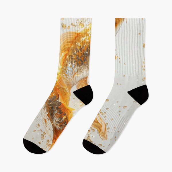 Item preview, Golden Koi Fish on White Background, Symbol of Prosperity designed and sold by Piotrek0001.