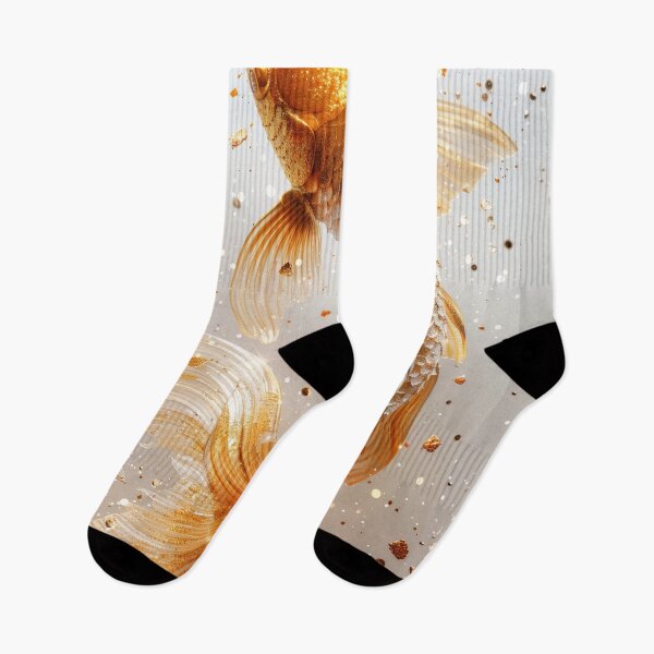 Item preview, Golden Koi Fish on White Background, Symbol of Prosperity designed and sold by Piotrek0001.