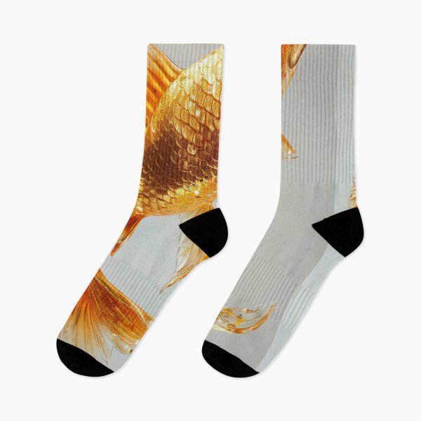 Item preview, Golden Koi Fish on White Background, Symbol of Prosperity designed and sold by Piotrek0001.